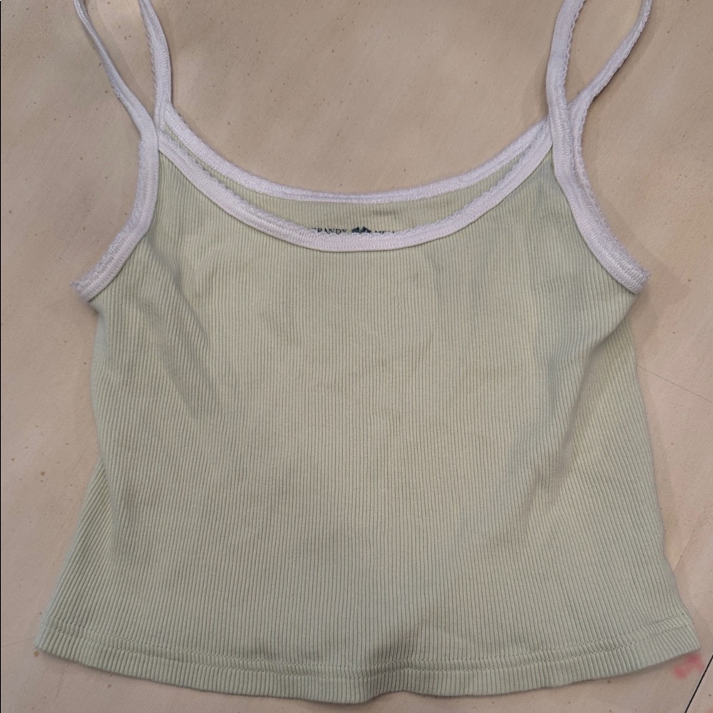 Brandy Melville Mint Green Ribbed Camisole